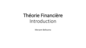 Théorie Financière Introduction