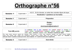 Orthographe n°56 - bla-bla cycle 3