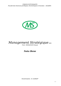 Management Stratégique(S6)