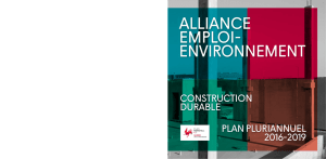 alliance emploi environnement