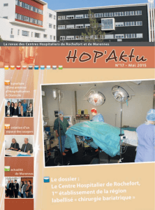 Mai 2015 - Centres Hospitaliers de Rochefort et Marennes