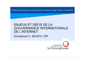 enjeux et dfis de la gouvernance de linternet