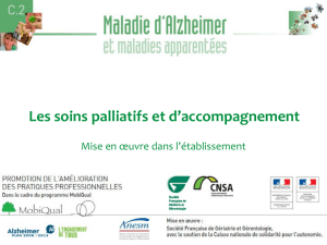 Les soins palliatifs et d`accompagnement