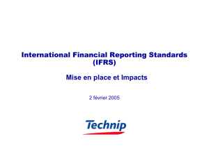 IFRS - Technip