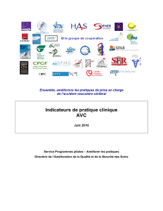 Indicateurs de Pratique Clinique (AVC)