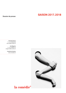 saison 2017 . 2018 - Comédie de Genève