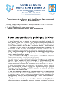 Pour une pédiatrie publique à Nice