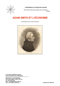 Adam Smith et l`économie