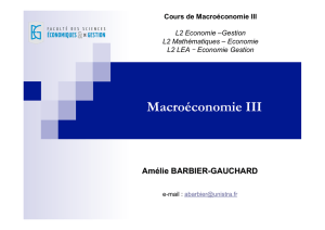 Macroéconomie III - Amélie BARBIER