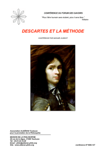 Descartes et la méthode