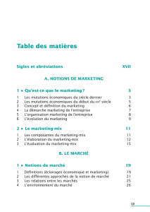 Table des matières - Export Business France