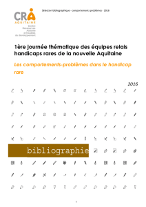 Sélection bibliographique du CRA Aquitaine