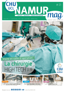 Le CHU UCL Namur Mag #1