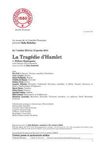 Dossier de presse LaTragédied`Hamlet