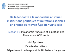 L`Économie française et la gestion des finances au XVIIe siècle