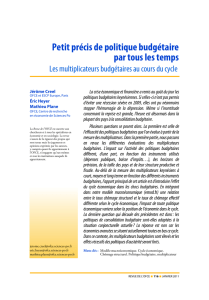 Petit précis de politique budgétaire par tous les temps