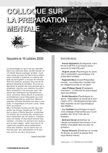 "LA PREPARATION MENTALE" (16 octobre 2009) à Seyssins