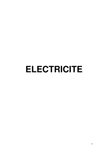 ELECTRICITE