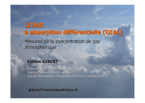 LIDAR à absorption différentielle (DIAL)