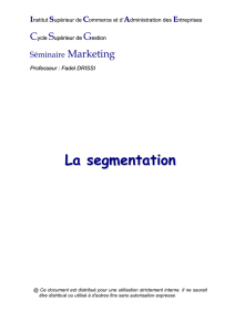 La segmentation