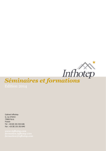 catalogue de formation 2014 - Cabinet Infhotep