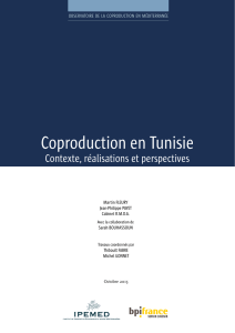 Coproduction en Tunisie