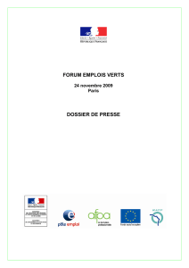 Forum emplois verts