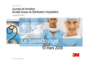 L bi tt e bionettoyage - Société Suisse de Stérilisation Hospitalière