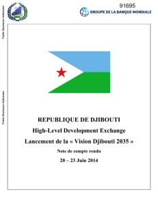 Vision Djibouti 2035 - World bank documents