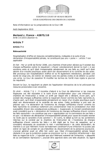 Berland c. France - 42875/10 Article 7
