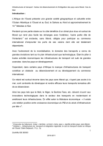 Introduction : L`Afrique de l`Ouest présente une grande variété