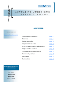 Newsletter DAJ - 03 au 31 mai 2016