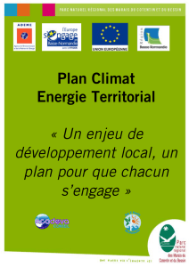 Plan Climat Energie Territorial - Parc Naturel Régional des Marais