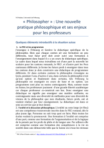 « Philosopher » : Une nouvelle pratique philosophique et ses