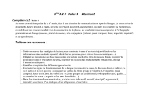 6 A.E.P Palier 3 Situation2 Compétence2 :Palier 3 Tableau des