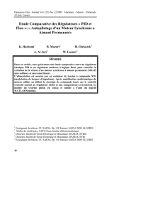 Etude Comparative des Régulateurs « PID et Flou »: « Autopilotage