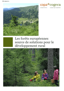 Les forêts européennes source de solutions pour le - Copa