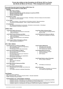Pôle enseignement supérieur - Collège Joliot-Curie Fontenay