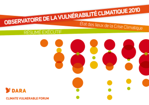 observatoire de la vulnérabilité climatique 2010