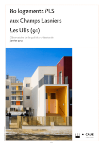 Fiche 80 logements PLS aux Champs Lasniers - Les Ulis - caue-idf