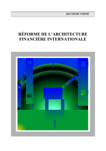 réforme de l`architecture financière internationale