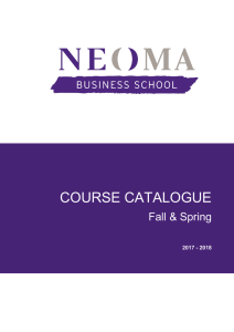 course catalogue - NEOMA Business School