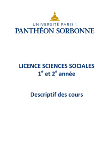 Descriptif des cours - Université Paris 1 Panthéon