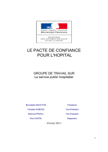 rapport final groupe 1 - Ministère des Affaires sociales et de la Santé