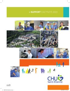 rapport d`activité 2013 - CHU de Saint
