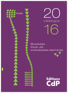 catalogue - Editions CdP