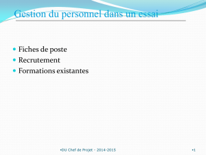 Présentation PowerPoint - Recherche Clinique Paris Centre