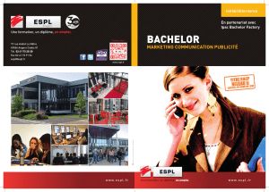 Bachelor Marketing Communication et Publicité