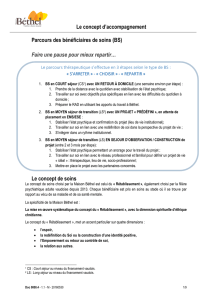 Le concept d`accompagnement Parcours des bénéficiaires de soins