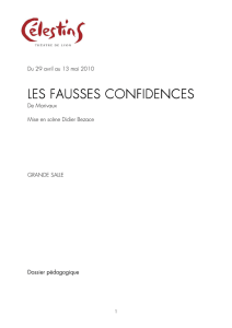 Les Fausses confidences - Célestins, Théâtre de Lyon